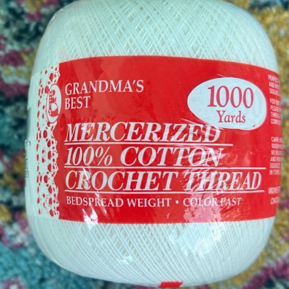 Midwest Crafts White Crochet Thread